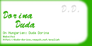 dorina duda business card